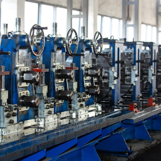 machines in industrial building