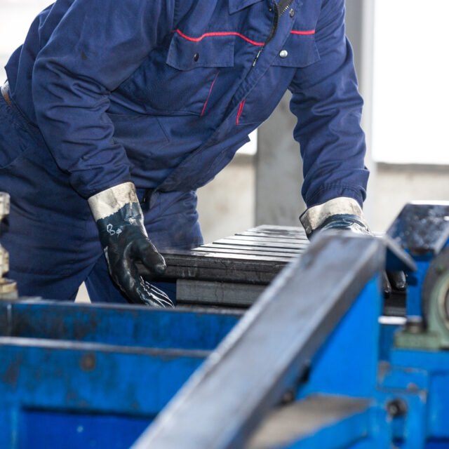 working process at steel factory